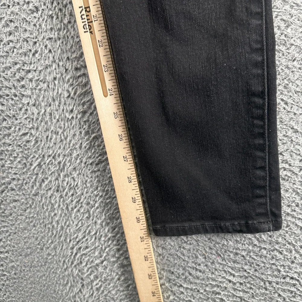 Hollister Jeans‎ Mens 33x32 Black Cotton Denim Tapered Leg Workwear Stretch